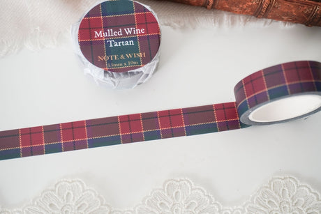 Mulled Wine Tartan Washi Tape