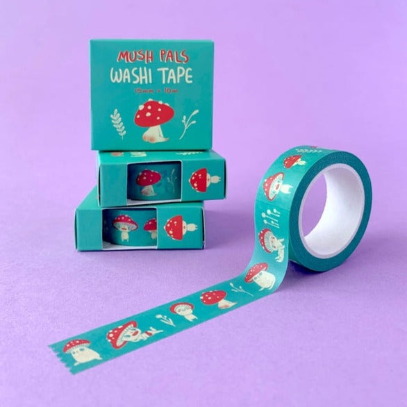 Hannakin Mush Pals Washi Tape (Teal)