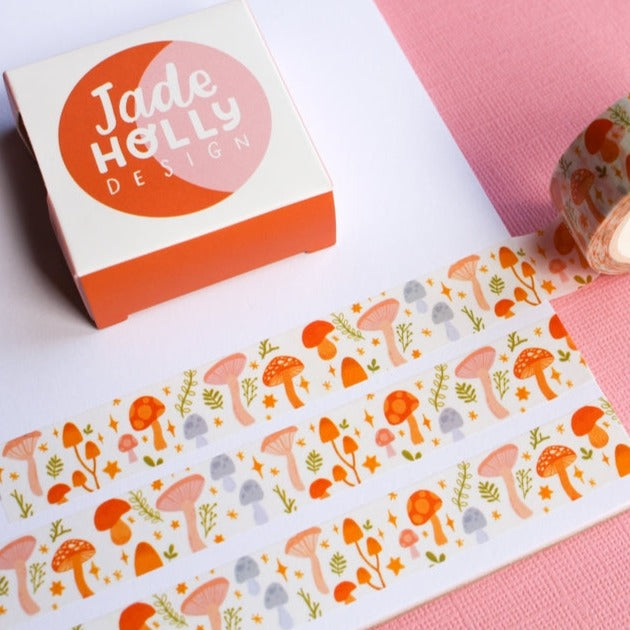 Mushroom Autumnal Washi Tape