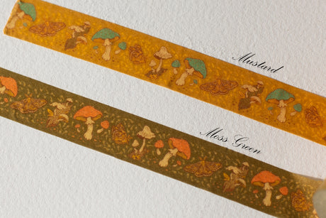 Mushrooms + Moths Washi Tape