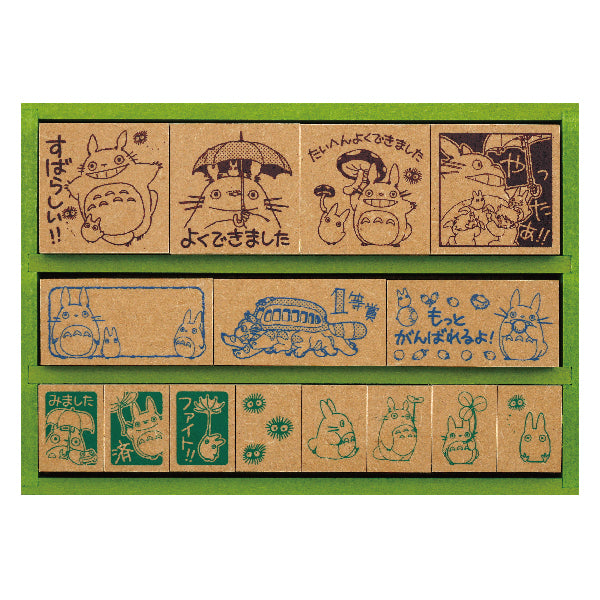 My Neighbor Totoro Wooden Reward Stamp DX Stamp Set