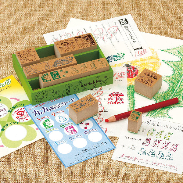 My Neighbor Totoro Wooden Reward Stamp DX Stamp Set