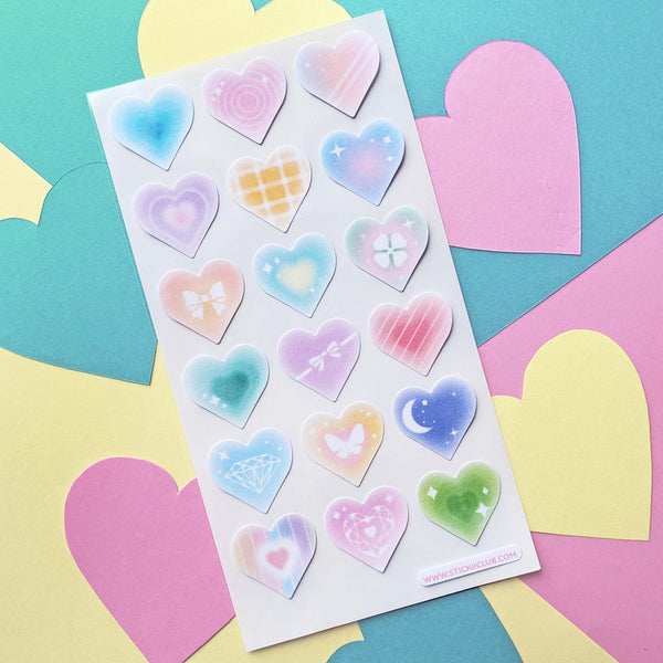 My Pastel Heart Sticker Sheet