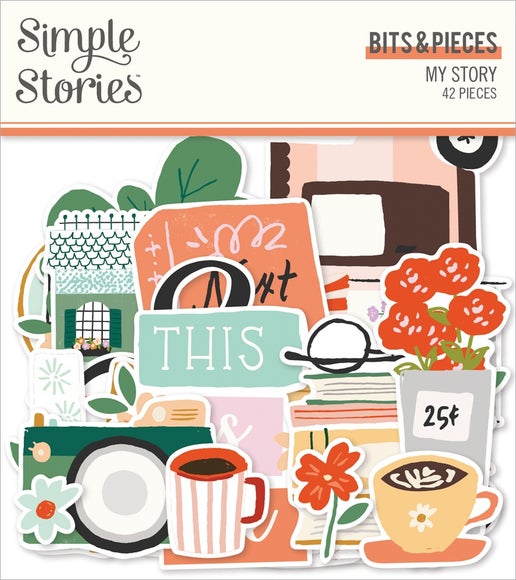 Troqueles My Story Bits &amp; Pieces, paquete de 42 