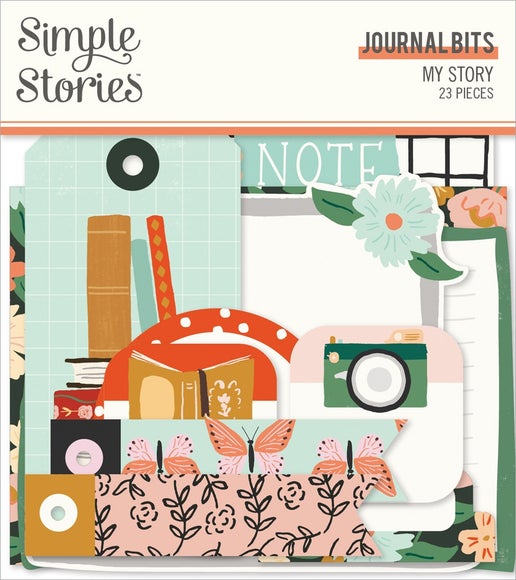 Troqueles de My Story Journal Bits &amp; Pieces, paquete de 23 