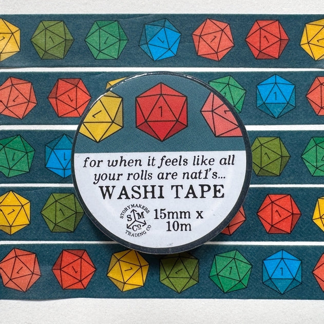 Natural 1's Washi Tape - For D&D, Rpg