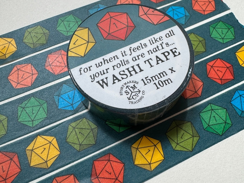 Natural 1's Washi Tape - For D&D, Rpg