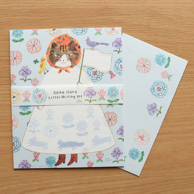 Neko Hana Letter Writing Set Aiko Fukawa – Little Craft Place