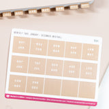 Neutral Monthly Tab Stickers