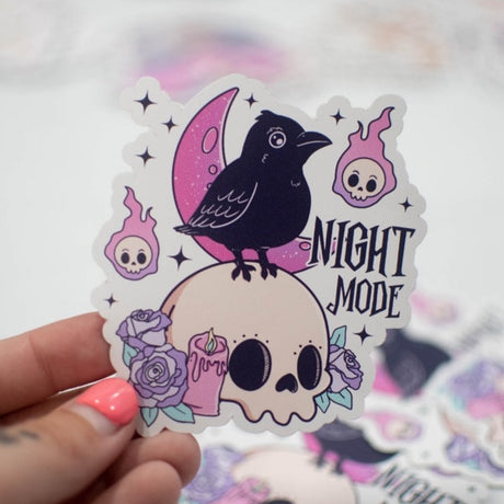 Night Mode Vinyl Sticker