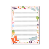 Gardening Green Thumb Delights Notepad A5