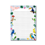 Tropical Birds Notepad A5