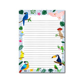 Tropical Birds Notepad A5