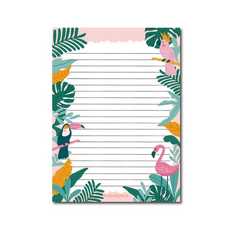 Libreta de notas de verano tropical A5