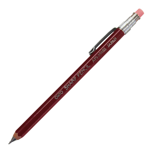 OHTO Wooden Mechanical Pencil 0.5mm Deep Red
