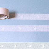 Oboro Bird White Washi Tape