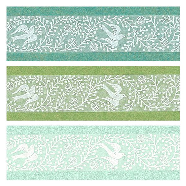 Oboro Bird White Washi Tape