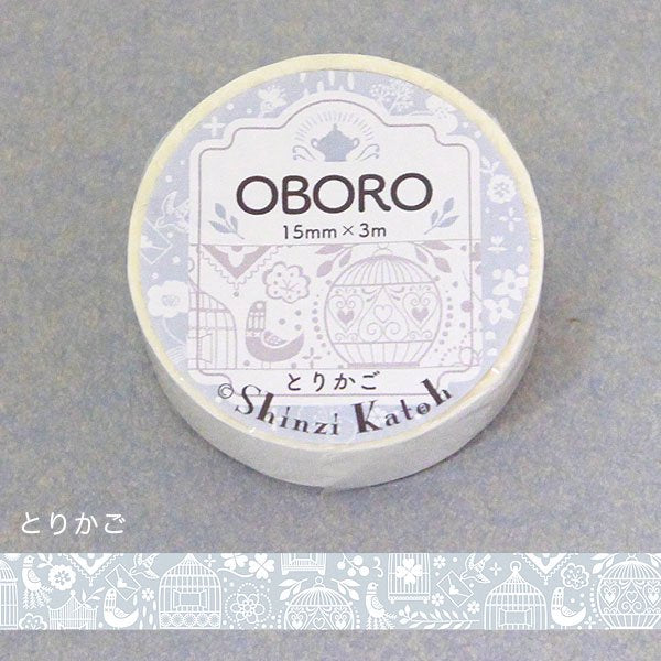 Shinzi Katoh Oboro Birdcage White Washi Tape