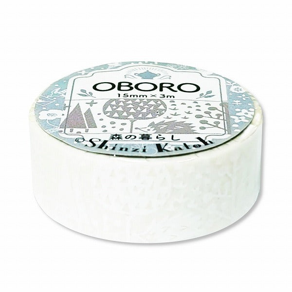 Oboro Forest White Washi Tape