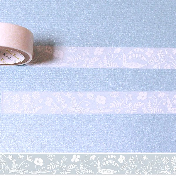 Oboro Plants White Washi Tape