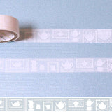 Oboro Tea Time White Washi Tape