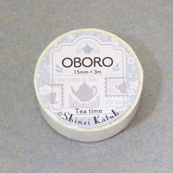 Oboro Tea Time White Washi Tape