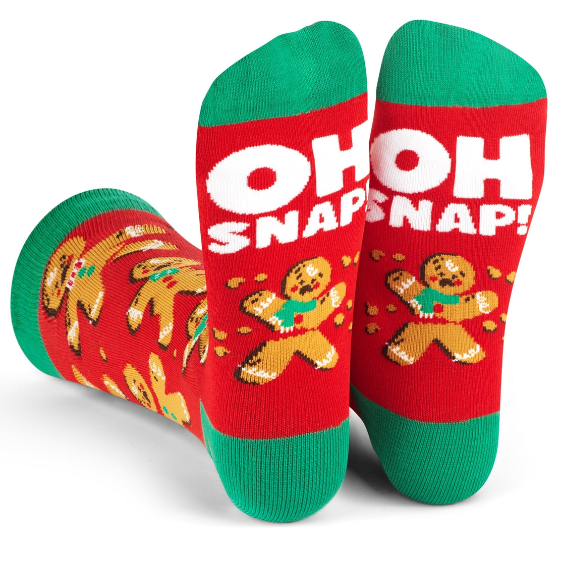 Calcetines navideños Oh Snap (hombrecitos de jengibre)