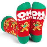 Calcetines navideños Oh Snap (hombrecitos de jengibre)