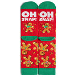 Calcetines navideños Oh Snap (hombrecitos de jengibre)