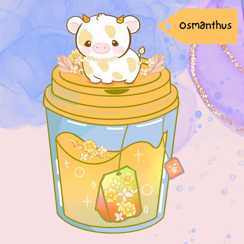 Osmanthus Tea Cow Sticker