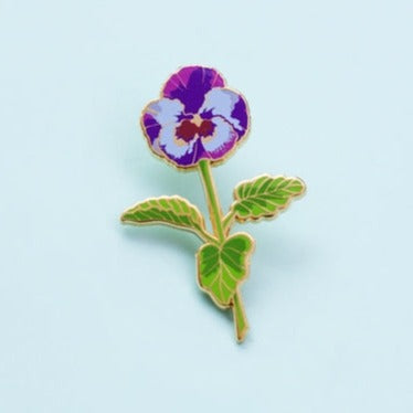 Pansy Enamel Pin