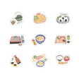 Hankodori Japanese Foods Flake Sticker (54pcs)