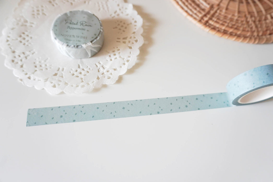 Petal Rain Peppermint Washi Tape