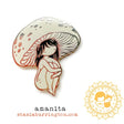 Mushroom Girl Enamel Pin