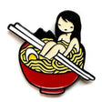 Ramen Girl Enamel Pin