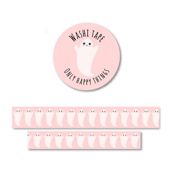 Pink Ghost Washi Tape