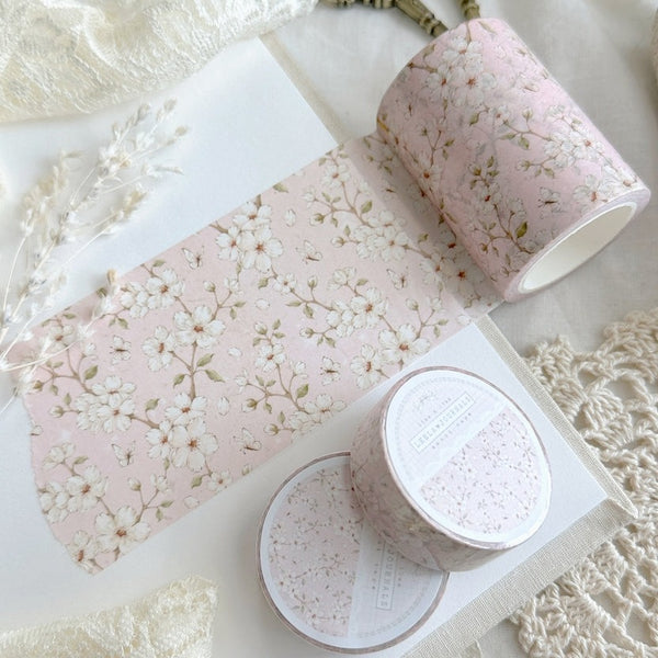 Pink Sakura Floral Washi Tape 60mm