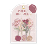 Poche Bouquet Flower Flake Sticker Dusty Pink