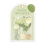 Pegatinas de flores en forma de copos de Poche Bouquet de color verde lima 