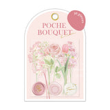 Pegatinas de flores en forma de copos de Poche Bouquet de color rosa 