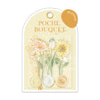 Poche Bouquet Flower Flake Sticker Yellow