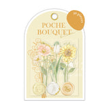 Poche Bouquet Flower Flake Sticker Yellow