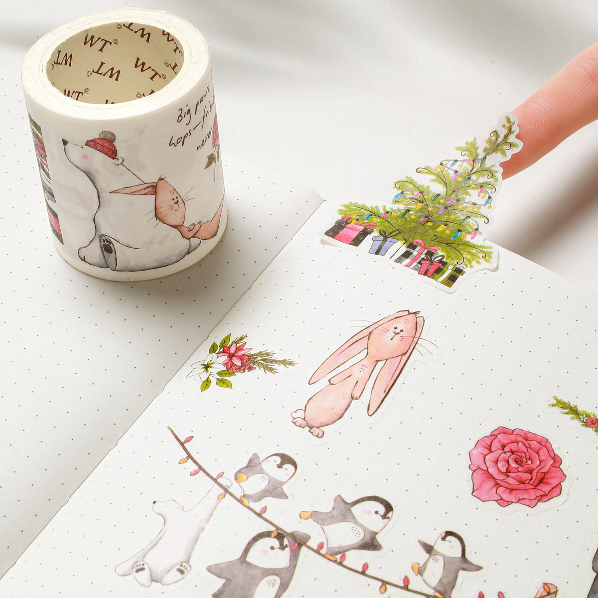 Polar Pals Washi Tape Sticker Set