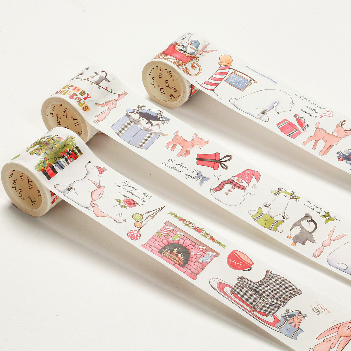 Polar Pals Washi Tape Sticker Set