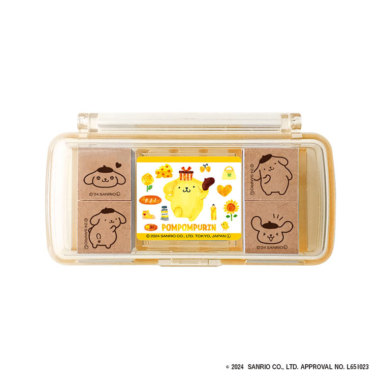 Pompompurin Mini Rubber Stamp Set