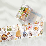 Pre-cut Autumn Friends Wide Washi / PET Tape