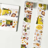 Pre-cut Autumn Friends Wide Washi / PET Tape