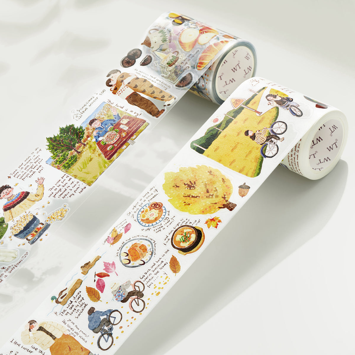 Pre-cut Autumn Friends Wide Washi / PET Tape