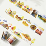 Pre-cut Autumn Symphony Wide Washi / PET Tape