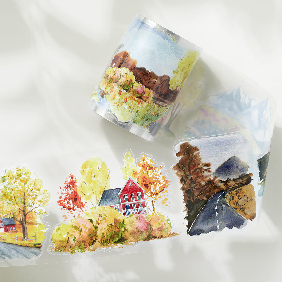 Pre-cut Autumn Symphony Wide Washi / PET Tape